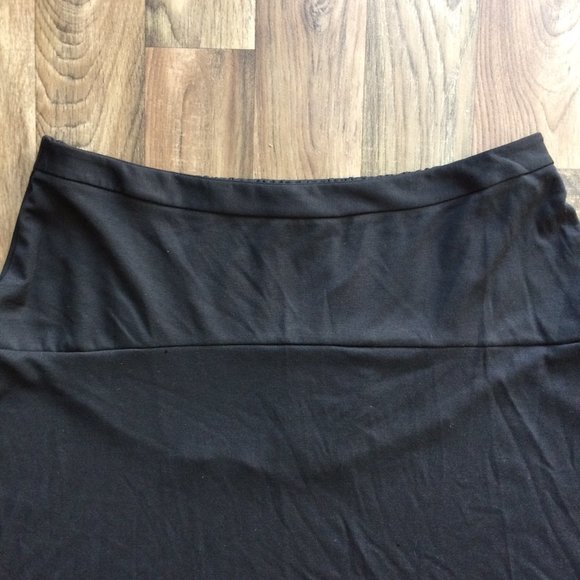 NY Collection Hi-Low Drop Elastic Waist Skirt - Picture 3 of 5